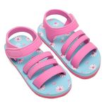 ONYC Floral Sandal for Baby Girl, Indoor and Outdoor Flat Sandals for Kids