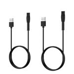 5V Trimmer Charger Cord Compatible with Philips Norelco Oneblade 360 Beard Trimmer Men Shaver QP2724 QP2834/70 QP4631/90 QP1924-70 for One Blade Electric Razor Replacement USB Charging Cable - 2 Pack