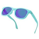 BABY SUNNIES Flexible Polarized Kids Sunglasses for Boys Girls 3-8 Years 100% UV Protection, Sky Blue, 3-8 years old