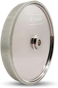 UF-SHARP CBN Grinding Wheel 8 inch 320 Grit, 1" Wide, 5/8" Arbor, Suitable for All Kinds of 8-inch Bench Grinders (320 Grit)