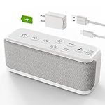 Sleep Sound Machine for Adults Kids, Portable White Noise Machine for Office Privacy & Noise Canceling, 42 Soothing Sound with Lullabies & Fan Sounds, Auto-Off Timer & 8-Level Volume Control