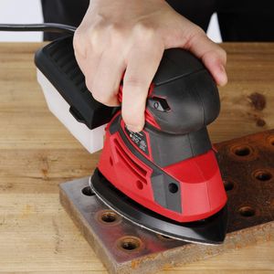 POPULO Electric Mouse Sander 130W – 12 Sandpapers, Dust Collector, Compact