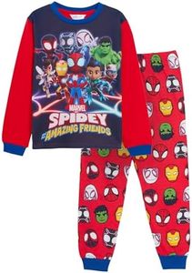 Pijamas de Spidey y Sus increíbles Amigos para niños, Conjunto de Pijamas de Spider-Man, Hulk, Iron Man, Pantera Negra, Gwen Miles Morales, Ropa de Dormir