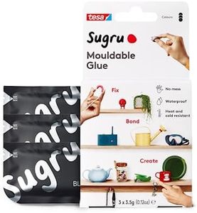 Sugru I000945 Moldable Multi-Purpose Glue for Creative Fixing and Making, Black, 3 Piece