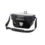 Ortlieb Ultimate Six Free Bike Handlebar Bag- Waterproof Bike Front Bag with Transparent Compartment, Magnetic Snap & Shoulder Strap, Mountain Road Cycling Accessories - 5L Volume|Black