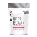 PhD Intra BCAA+ Supplement| Coconut water powder| 4:1:1 BCAA Ratio| Electrolyte Drink| Vegetarian| During Workout| Vitamin C| Gluten, palm oil & GMO free| Watermelon flavour, 450 g