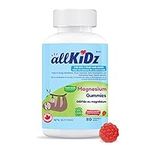 allKiDz Magnesium Gummies for Kids Children Sleep Mood Relaxing Supplement, 55mg Magnesium Citrate per Gummy, Vegan Pectin Plant-based, Great Tasting Better Absorption, Raspberry Flavours, 80 Count