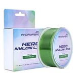 ANGRYFISH Nylon Fishing Line 300M-Monofilament Fishing Line-Super Abrasion Resistance-Excellent Elasticity-Low Visibility-Three Colors to Choose From(Green，16LB/0.32MM-300YDS)