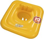 Bestway Baby Swim Safe Seat (Step A) Learn to Swim Square Inflatable,Yellow, 0-12 Months