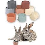 8pcs Stacking Cups for Rabbits, Multicolored Rabbit Stacking Cups Toy for Bunny Nesting Toy Stackable Rabbit Foraging Toy for Small Animals Bunnies