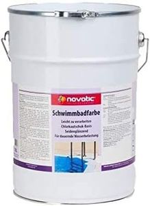 novatic Schwimmbadfarbe | 30 kg | lichtblau - Schwimmbeckenfarbe traditionelle Poolfarbe Schwimmbadbeschichtung Betonfarbe, wasserdicht, hochelastisch