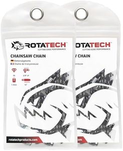 2 X 16 40cm Rotatech Chainsaw Chains. 3/8" LP Pitch, 0.50" Gauge, 55 DL Drive Links. Compatible with Stihl 018 MS180 MS181 020 021 023 MS200T MS211 MS201T MS231
