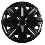 COYOUCO Set of 4 Premium Wheel Rim Cover 14/15 InchHubcaps OEM Style Replacement Snap On Car Truck SUV Hub Cap,Black,15inch