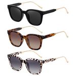 Polarized Sunglasses for Women Men Classic Square Sunglasses Retro Trendy Shades Sun Glasses