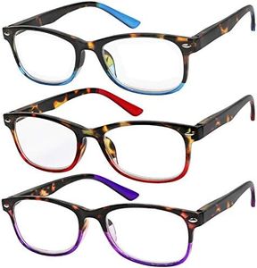 Reading Glasses Set of 3 Great Value Spring Hinge Readers Men and Women Glasses for Reading +2.5