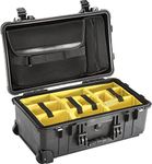 PELI 1510 Hard Studio Case With Laptop Sleeve and Accessory Pouches, IP67 Watertight, 47L Capacity, Made in Germany, Black