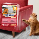 Panther Armor 12-Pack Furniture Protectors from Cats Scratch - Couch Protector from Cats Scratching - Anti Cat Scratch Furniture Protector - Couch Guards for Cats - Sofa Corner Training Tape Deterrent