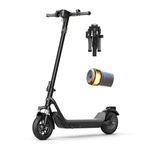 NIU K100F Electric Scooter for Adults - Front Suspension and Folding Handlebars, 600W Peak Power, 29Km Range, Max Speed 28km/h, 24mm Tires, Dual Brakes, Portable Commuting E Scooter, UL Certified