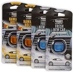 [4PCE] Handy Automotive Car Air Freshener Clip On, Effectively Eliminates Odours, Non Aerosol Freshener, Fits Perfectly Into Standard Air Vents, Creates a Beautiful Smelling Environment (7.5cm x 4.5cm)