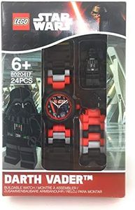 Lego Star Wars Darth Vader Kids Buildable Watch with Link Bracelet and Minifigure