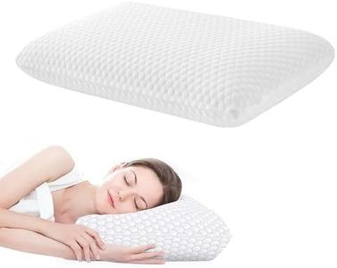 Memory Foam Pillow, Neck Pillow Medium Firm Standard Pillow for Neck and Shoulder Pain Relief, Adaptive Bed Pillow with Washable Cover