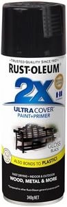 Rust-Oleum 2X Ultra Cover Gloss Spray, Gloss Black, 340 g