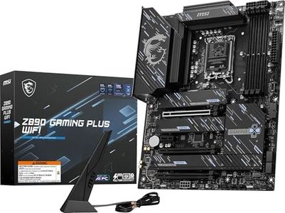 MSI Z890 Gaming Plus WiFi Gaming Motherboard (Compatible with Intel Core Ultra Series 2, LGA 1851, DDR5, PCIe 5.0, M.2, SATA, 5Gbps LAN, USB Type-C, Wi-Fi 7, Bluetooth 5.4,
