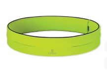 FlipBelt Classic Running Belt for Phone and Small Accessories, Exercise Waist Pouch for Women and Men, M, Neon Yellow