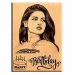 Amazing gifts Birthday Gift For Girlfriend - Personalize Engraved Wooden Plaque 7x5 Rectangular, Tabletop;Wall Mount