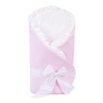 Baby Infant Cotton Swaddle Wrap/Newborn Swaddling Blanket Duvet Quilt (Pink)