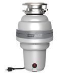 American Standard 10-US-ASD-1250 Premium Garbage Disposal with 3-Bolt Mount System and Odor Protection Processor, Silver