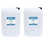 Hexeal Deionised Water 50L – 2 x 25L of Deionised Water for Steam Irons, Car Batteries, Windscreen Fluid & Antifreeze – Demineralised Water, Reduces Limescale Deposits & Water Stains – For Lab Use