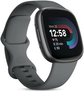 Odbeai Compatible with Fitbit Sense&Sense2 Bands/Versa 3&4 Bands Women Men,Soft Replacement Wristbands Sport Band Strap Accessories for Versa 3&4/Sense&Sense2 Smart Watch(Small, Space Gray)