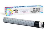 MADE IN USA TONER Compatible Replacement for use in Konica Minolta bizhub C224, C284, C364, C224e, C284e, C364e, 227, 287, 367 (TN-321K, TN-322, TN-221K, TN-323K) (Black, 1 Cartridge)