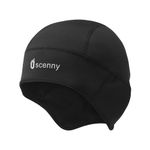 Oscenny Cycling Cap Under Helmet,Skull Cap,Help Hearing Design,Stretch Soft Wind-Proof Water-Proof for Outdoor Sports ski,Football,Running for Young Boys Gilrs Children Winter (Black-Kids(10-15Y))