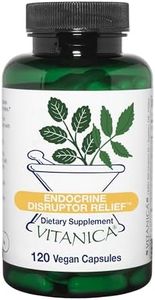 Vitanica Endocrine Disruptor Relief, Liver Detox Cleanse Support, Dr. Formulated Liver Support Supplement with Calcium D-Glucarate, ALA, NAC, L-Glycine & More, Vegan, 120 Capsules