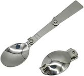 Maydahui Spoon and Fork Foldable Stainless Steel SUS 18/8（304）Salad Spork Portable for Thermos and Outdoors(Pack of 2)