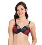 SHYAWAY HANA Blue Leaf Imprint Broad Winged Seamless T-Shirt Bra