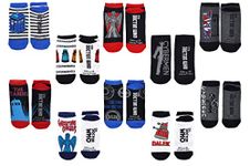 Everything Legwear Doctor Who Socks Merchandise (10 Pair) - (Women) Dr Who Gifts Cosplay Low Cut Socks - Fits Shoe Size: 4-10 (Ladies), Multicolored, Medium