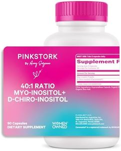 Pink Stork Myo-Inositol & D-Chiro Inositol Supplement | Hormonal Balance & Ovarian Support | 40:1 Ratio - 90 Capsules