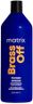 Matrix Brass Off Blue Shampoo | Color Depositing | Refreshes Hair & Neutralizes Brassy Tones | For Lightened Brunettes or Dark Blondes | For Color Treated Hair | Salon Shampoo | Packaging May Vary