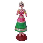 Andhra Hand Crafts Kondapalli Dancing Dolls |Size 15 Inch