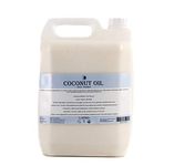 Mystic Moments | Coconut Carrier Oil 5 litres - Pure & Natural Oil Perfect for Hair, Face, Nails, Aromatherapy, Massage and Oil Dilution Vegan GMO Free