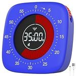 Shintrend Visual Timer for Kids Rechargeable: Digital Timer 60-Minute Countdown Silent Timers for School Classroom Kitchen Cooking Desk Timer Clock with 4 Alarm Modes ADHD Adult Time Manage Tools