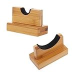 VORCOOL Wood Baseball Bat Stand Baseball Bat Display Holder Horizontal Baseball Bat Rack Bracket for Home