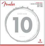 Fender 250R 3 Pack Nickel Plated Steel Electric Guitar Strings - Regular