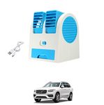 AUTOADDICT Auto Addict Car FAN Mini AC USB/Battery Operated Mini Water Car Fan Air Cooler Dual with Ice Chamber For Volvo XC90