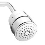 RiverSoft DIVA-01 shower filter for hard water with 15 stages | Water Softener for Bathroom (Chrome, Pack of 1)