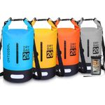 Blackace arteesol Waterproof Dry Bag 5L 10L 20L 30L 20L 20L 30L Waterproof Bag with Long Adjustable Handle for Kayaking Boat Excursion Canoe/Fishing/Rafting/Swimming/Snowboarding