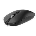 Rechargeable Wireless Mouse, 2.4G & Bluetooth Mouse for Laptop Slim Silent Mouse Ergonomic Cordless Design with USB Nano Receiver & 1600 DPI 3 Adjustment Levels Compatible with PC Mac Computer